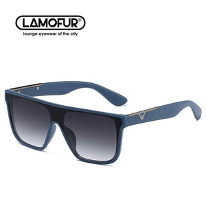Classic Rectangular Flat Top PC Frame One-Piece Lens Sunglasses 2023 Outdoor Driving Fishing for Men 2023 09