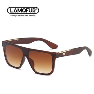 Classic Rectangular Flat Top PC Frame One-Piece Lens Sunglasses 2023 Outdoor Driving Fishing for Men 2023 09