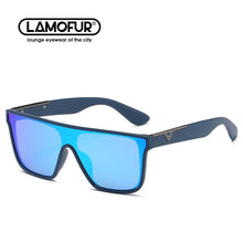 Load image into Gallery viewer, Classic Rectangular Flat Top PC Frame One-Piece Lens Sunglasses 2023 Outdoor Driving Fishing for Men 2023 09