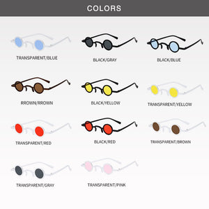 New Classic Retro Gothic Vampire Style Cool Sunglasses Women Small Round Frame SteamPunk Brand Design Sunglasses Oculos De Sol