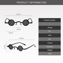 Load image into Gallery viewer, New Classic Retro Gothic Vampire Style Cool Sunglasses Women Small Round Frame SteamPunk Brand Design Sunglasses Oculos De Sol