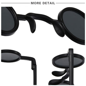 New Classic Retro Gothic Vampire Style Cool Sunglasses Women Small Round Frame SteamPunk Brand Design Sunglasses Oculos De Sol