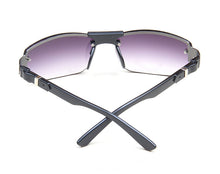 Load image into Gallery viewer, Classic Rimless Metal Sunglasses Men Retro Brand Sport Sunglasses Double Bridge Gradient Grey Lenses Driving Fishing Glasses