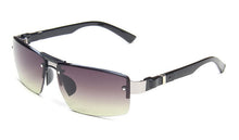Load image into Gallery viewer, Classic Rimless Metal Sunglasses Men Retro Brand Sport Sunglasses Double Bridge Gradient Grey Lenses Driving Fishing Glasses