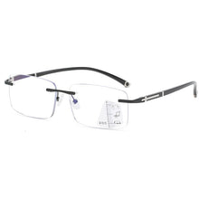 Load image into Gallery viewer, Classic Rimless Photochromic Reading Glasses Progressive Multifocal Magnifier Ultralight Computer Eyewear