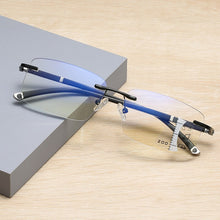 Load image into Gallery viewer, Classic Rimless Photochromic Reading Glasses Progressive Multifocal Magnifier Ultralight Computer Eyewear