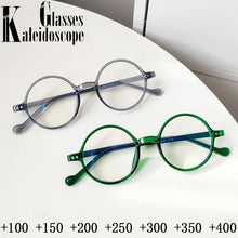 Load image into Gallery viewer, Classic Round Reading Glasses for Women Men Hyperopia Glasses Round Presbyopia Diopter +100 +150 +200 +250 +300 +350 +400