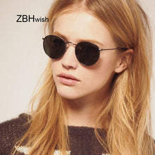 Carica l'immagine nel visualizzatore di Gallery, New Classic Round Sunglasses Women/Men Small Vintage Retro Sun Glasses Female Ladies Driving Metal Eyewear Oculos De Sol