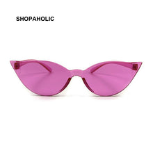 Load image into Gallery viewer, Classic Women Sunglasses Vintage  Plastic Brand Designer Black Cat Eye Sun Glasses Female UV400 Fashion