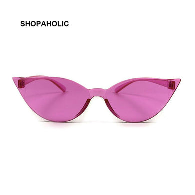 Classic Women Sunglasses Vintage  Plastic Brand Designer Black Cat Eye Sun Glasses Female UV400 Fashion