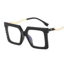 Load image into Gallery viewer, Clear Spring Leg Square Glasses Women Oversized Transparent Optical Glasses Frames Female Vintage Eyewear TR90