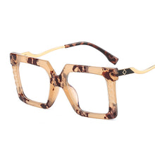 Load image into Gallery viewer, Clear Spring Leg Square Glasses Women Oversized Transparent Optical Glasses Frames Female Vintage Eyewear TR90