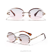 Load image into Gallery viewer, Design Rimless Sunglasses  Trend Unisex Protection Eyewear Outdoor Driving No Frame Metal Legs Oval N17 20