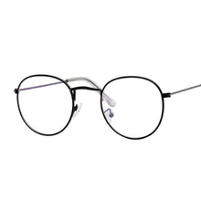 Load image into Gallery viewer, Designer Oval Woman Glasses Optical Frames Metal Round Glasses Frame Clear Lens Eyeware Black Silver Gold Eye Glass