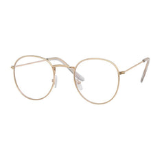 Load image into Gallery viewer, Designer Oval Woman Glasses Optical Frames Metal Round Glasses Frame Clear Lens Eyeware Black Silver Gold Eye Glass