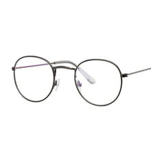 Load image into Gallery viewer, Designer Oval Woman Glasses Optical Frames Metal Round Glasses Frame Clear Lens Eyeware Black Silver Gold Eye Glass