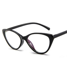 Load image into Gallery viewer, Designer Woman Glasses Optical Frames cat&#39;s eye Glasses Frame Clear lens Eyeware Black Silver Gold Eye Glass