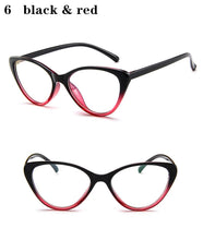 Load image into Gallery viewer, Designer Woman Glasses Optical Frames cat&#39;s eye Glasses Frame Clear lens Eyeware Black Silver Gold Eye Glass