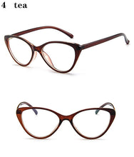 Load image into Gallery viewer, Designer Woman Glasses Optical Frames cat&#39;s eye Glasses Frame Clear lens Eyeware Black Silver Gold Eye Glass