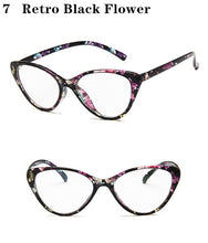 Load image into Gallery viewer, Designer Woman Glasses Optical Frames cat&#39;s eye Glasses Frame Clear lens Eyeware Black Silver Gold Eye Glass