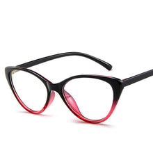 Load image into Gallery viewer, Designer Woman Glasses Optical Frames cat&#39;s eye Glasses Frame Clear lens Eyeware Black Silver Gold Eye Glass