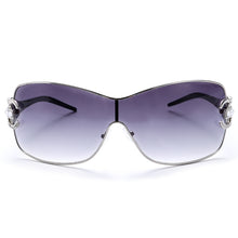 Load image into Gallery viewer, Diamond Sunglasses 2023 Women Men Sun Glasses Metal Large Frame Eyewear Female One-piece Rhinestone Eyeglasses UV400