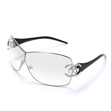 Load image into Gallery viewer, Diamond Sunglasses 2023 Women Men Sun Glasses Metal Large Frame Eyewear Female One-piece Rhinestone Eyeglasses UV400