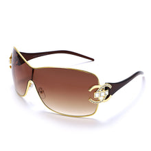 Load image into Gallery viewer, Diamond Sunglasses 2023 Women Men Sun Glasses Metal Large Frame Eyewear Female One-piece Rhinestone Eyeglasses UV400