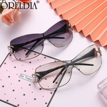 Load image into Gallery viewer, Diamond Sunglasses 2023 Women Men Sun Glasses Metal Large Frame Eyewear Female One-piece Rhinestone Eyeglasses UV400