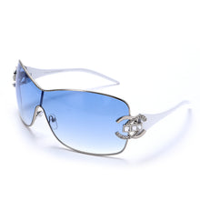 Load image into Gallery viewer, Diamond Sunglasses 2023 Women Men Sun Glasses Metal Large Frame Eyewear Female One-piece Rhinestone Eyeglasses UV400