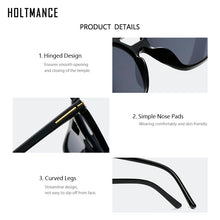 Load image into Gallery viewer, Double Beam Sunglasses  for Women Retro T-shaped Unisex Eyewear Punk Men Square Frame Sunglass gafas de sol UV400