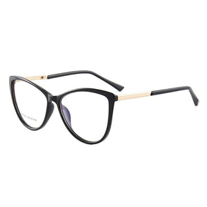 European And American Glasses Frame Female Cat Eye Anti-Blue Light Myopia Prescription TR Glasses Frame  TR7001