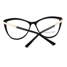 Carica l&#39;immagine nel visualizzatore di Gallery, European And American Glasses Frame Female Cat Eye Anti-Blue Light Myopia Prescription TR Glasses Frame  TR7001