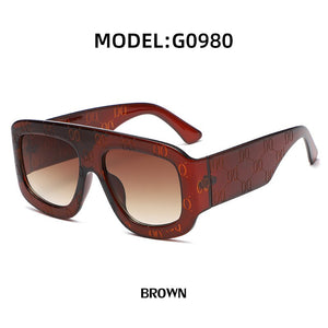 European and American large frame sunglasses for men and women casual sunglasses