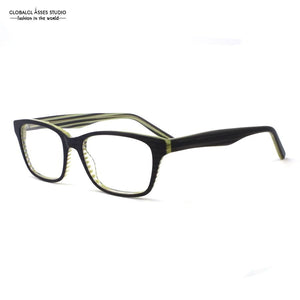 Eyeglasses  Designed Spring Hinge Metal Glasses Frame Women Men Brown Eyewear TL-A93023