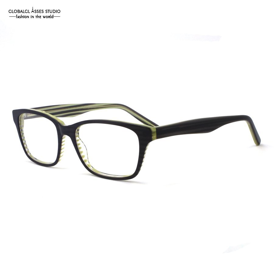 Eyeglasses  Designed Spring Hinge Metal Glasses Frame Women Men Brown Eyewear TL-A93023