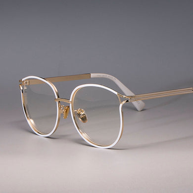 New Fashion  Ladies Cat Eye Glasses Frames For Women Metal frame Optical Fashion Eyewear Computer Glasses 45257