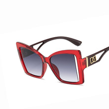 Load image into Gallery viewer, 2023 Cat&#39;s Eye Large Frame Hollow Out Sunglasses Women&#39;s Sunglasses Net Red Ins Sunglasses