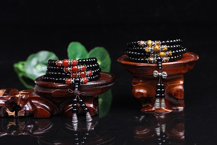 New Fashion 6mm stone beads Tibetan Buddhist 108 Prayer Beads Gourd mala Prayer Bracelet for Meditation