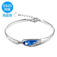 Carica l'immagine nel visualizzatore di Gallery, I nuovi braccialetti di cristallo eleganti dei braccialetti di cristallo delle nuove donne del braccialetto dell'argento sterlina di modo 925 multano il marchio all'ingrosso BSW430 
