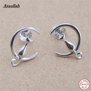 New Fashion 925 Sterling Silver Earrings for Women Stud Earrings Fashion Jewelry Brand EWS303