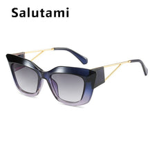 Load image into Gallery viewer, Alloy Hollow Out Leg Sunglasses For Women  Brand Square Gradient Sun Glasses Men Double Color Frame Shades