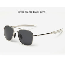 Load image into Gallery viewer, American Army MILITARY Pilot Sunglasses Mens Brand American Optical Polarized Sun Glasses Oculos De Sol Masculino