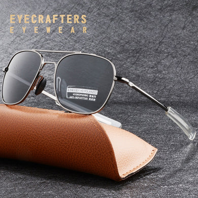American Army MILITARY Pilot Sunglasses Mens Brand American Optical Polarized Sun Glasses Oculos De Sol Masculino