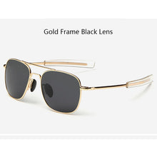 Load image into Gallery viewer, American Army MILITARY Pilot Sunglasses Mens Brand American Optical Polarized Sun Glasses Oculos De Sol Masculino