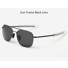 Load image into Gallery viewer, American Army MILITARY Pilot Sunglasses Mens Brand American Optical Polarized Sun Glasses Oculos De Sol Masculino