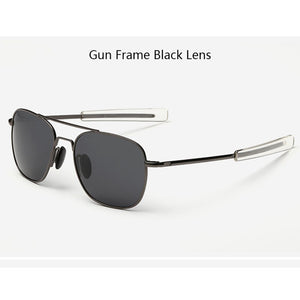 American Army MILITARY Pilot Sunglasses Mens Brand American Optical Polarized Sun Glasses Oculos De Sol Masculino