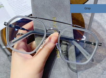 Load image into Gallery viewer, Anti Blue Light Glasses Frame Men Vintage Pilot Metal Double Beam Spectacles Men&#39;s Eyeglasses Frame Big Eyewear