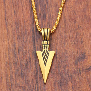 New Fashion Arrow Necklace for Men Black Metal Punk POP Cross Pendant Necklace Trendy Simple Chain Jewelry Gift collar hombre