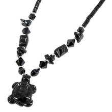 Load image into Gallery viewer, New Fashion Black Onyx Tortoise Necklace with Gift Box Women Animales Natural Stone Carnelian Pendant Necklaces Girls Jewelry